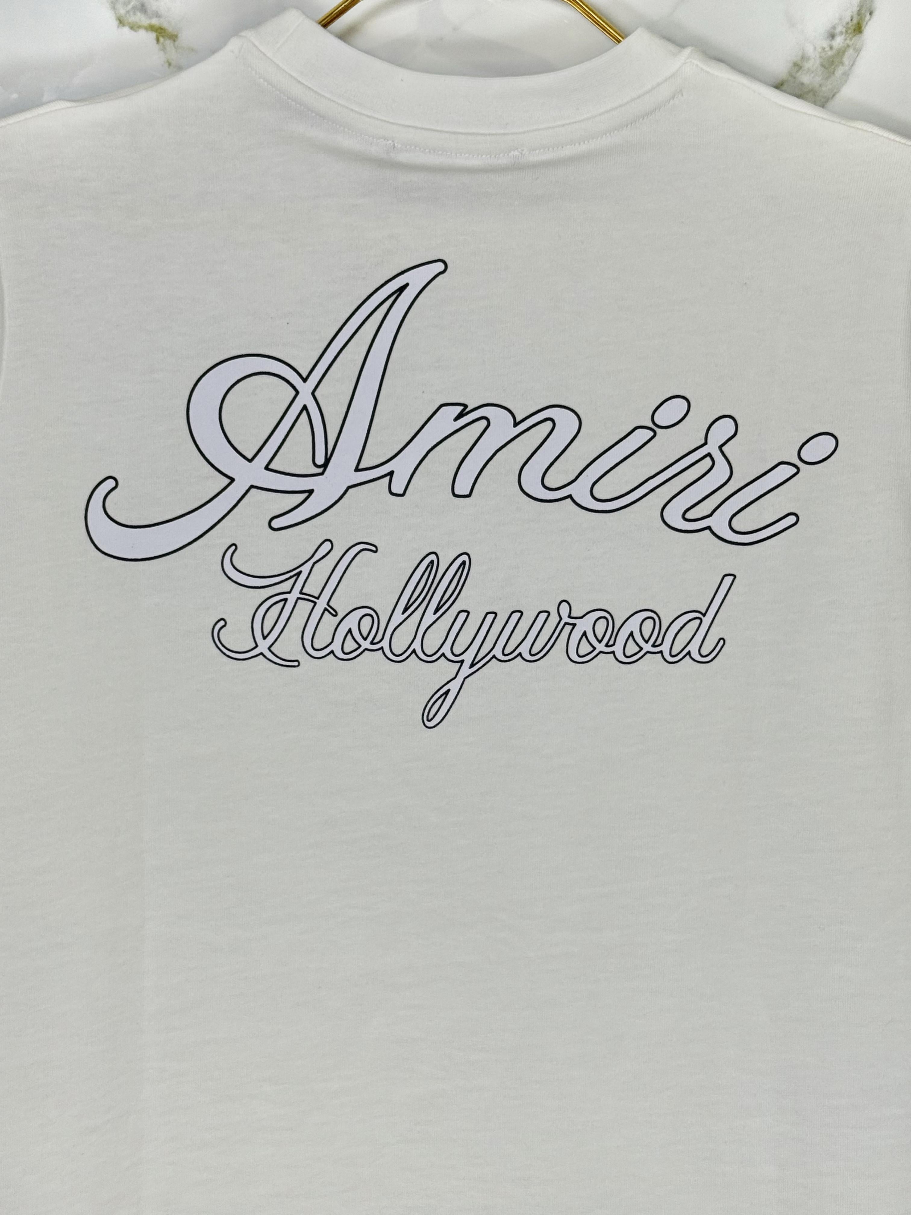 Playera Calidad Alta AMIRI Cuello Redondo
