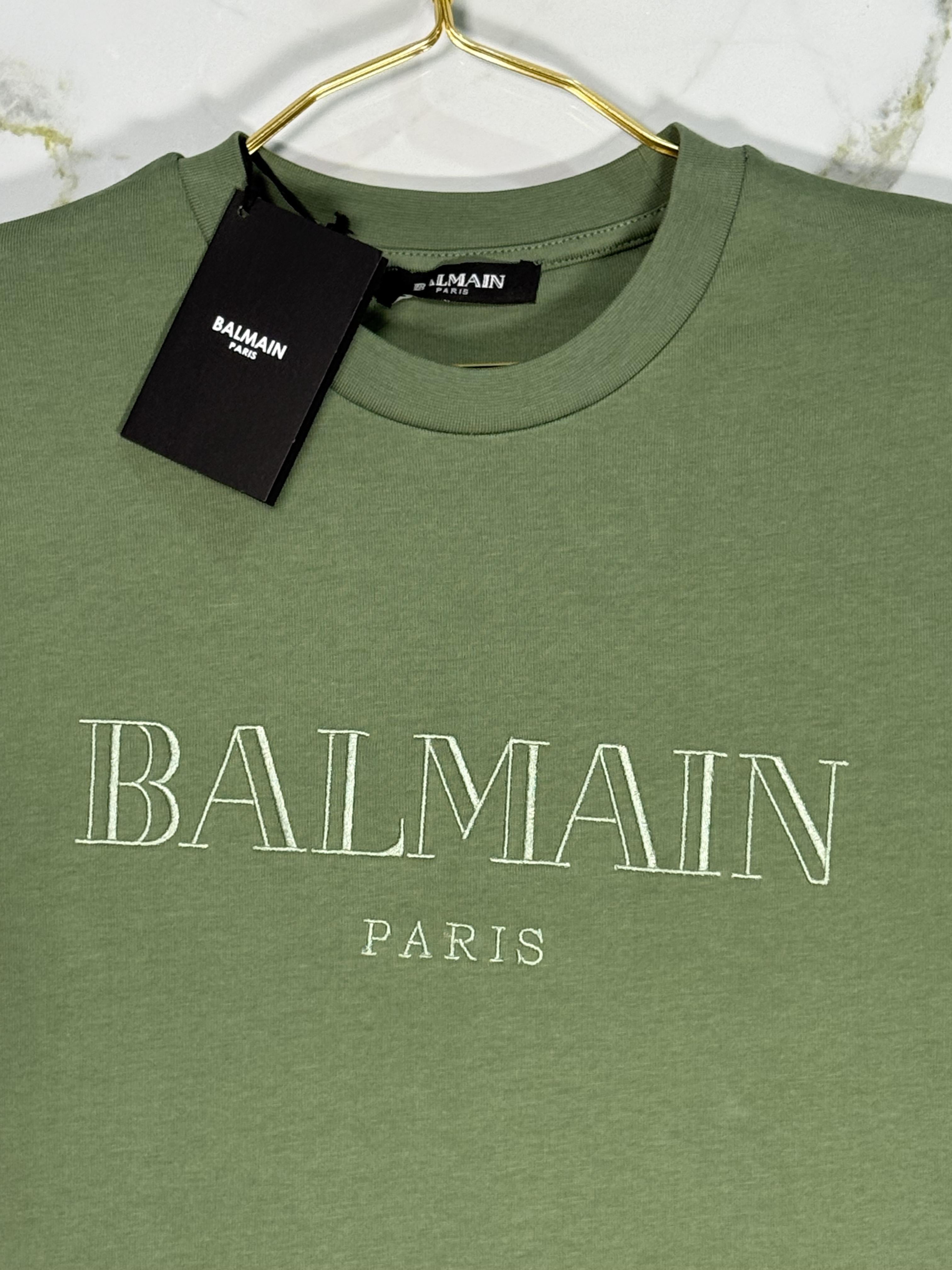 Playera Calidad Alta Balmain Cuello Redondo