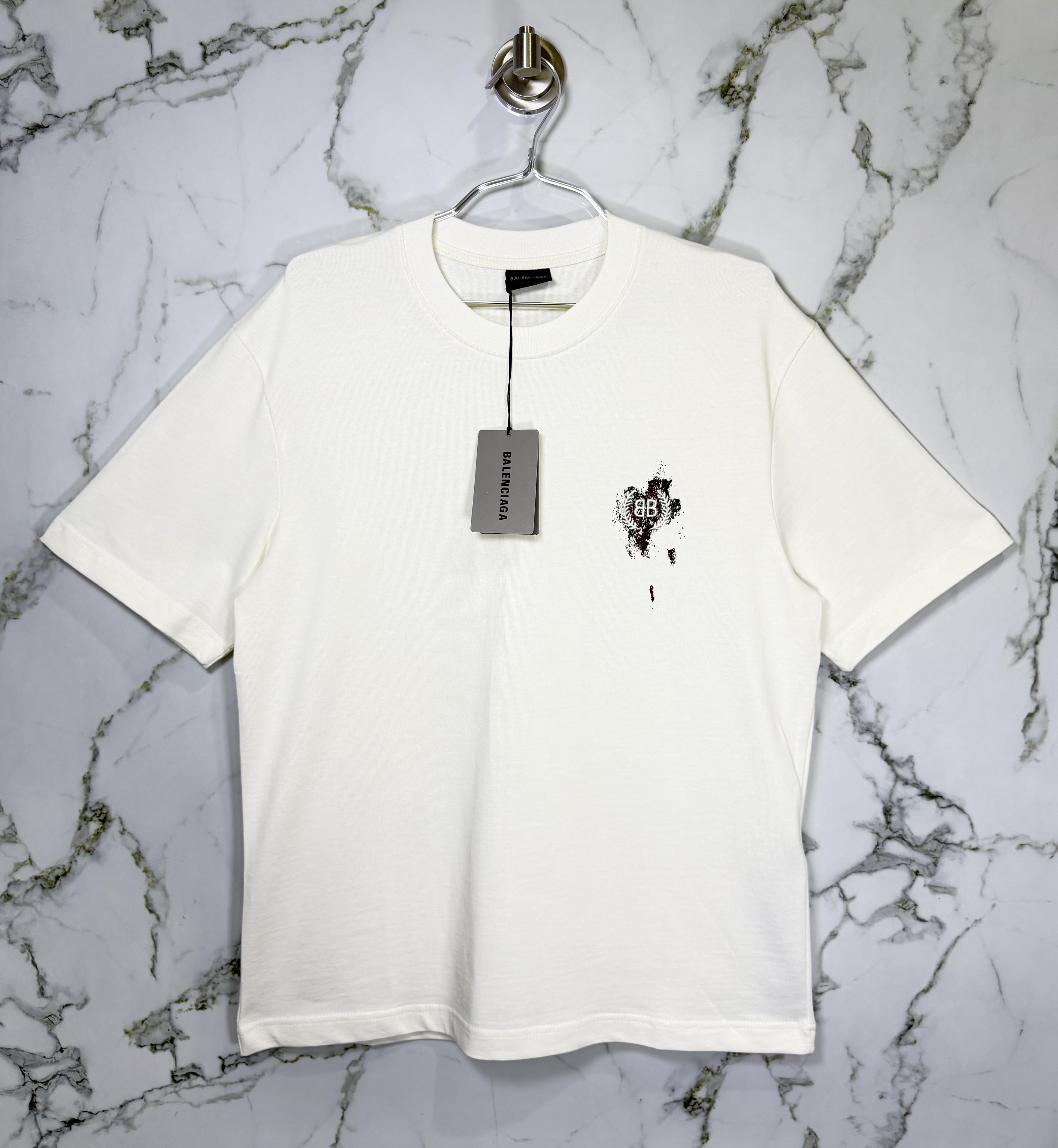 Playera 100% Algodón Balenciaga Cuello Redondo