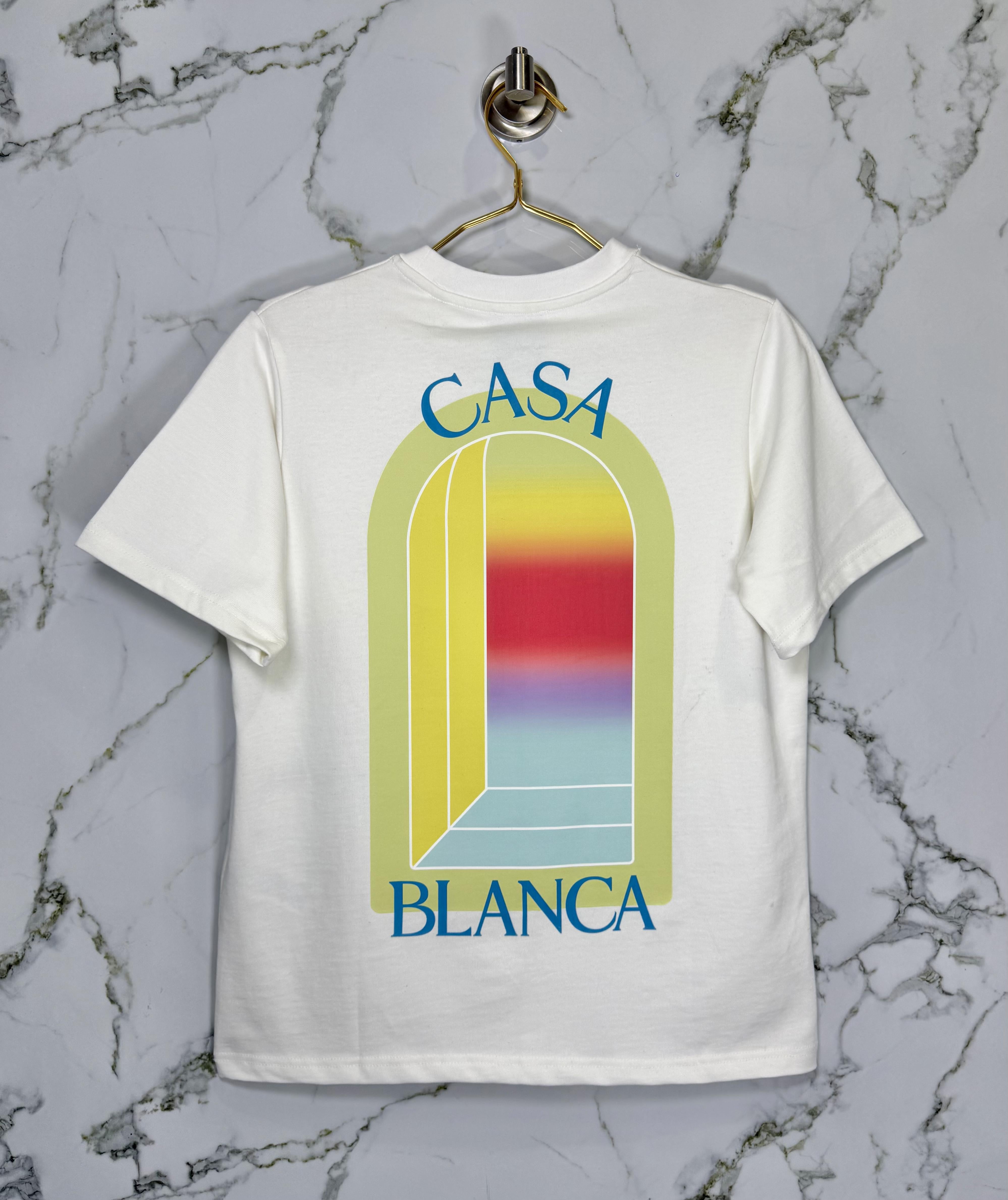 Playera Calidad Alta Casa Blanca  Cuello Redondo