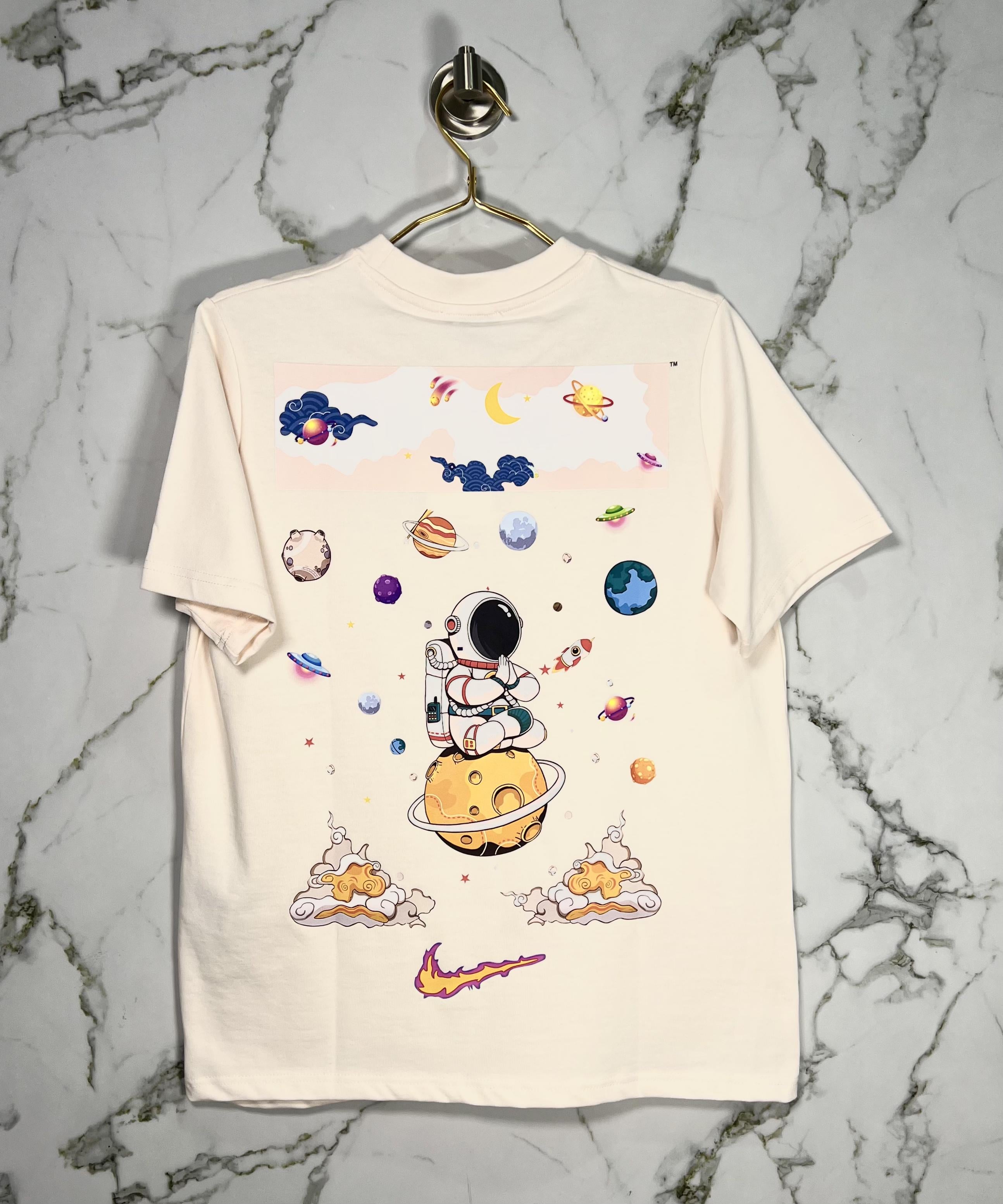 Playera Calidad Alta Off White Cuello Redondo