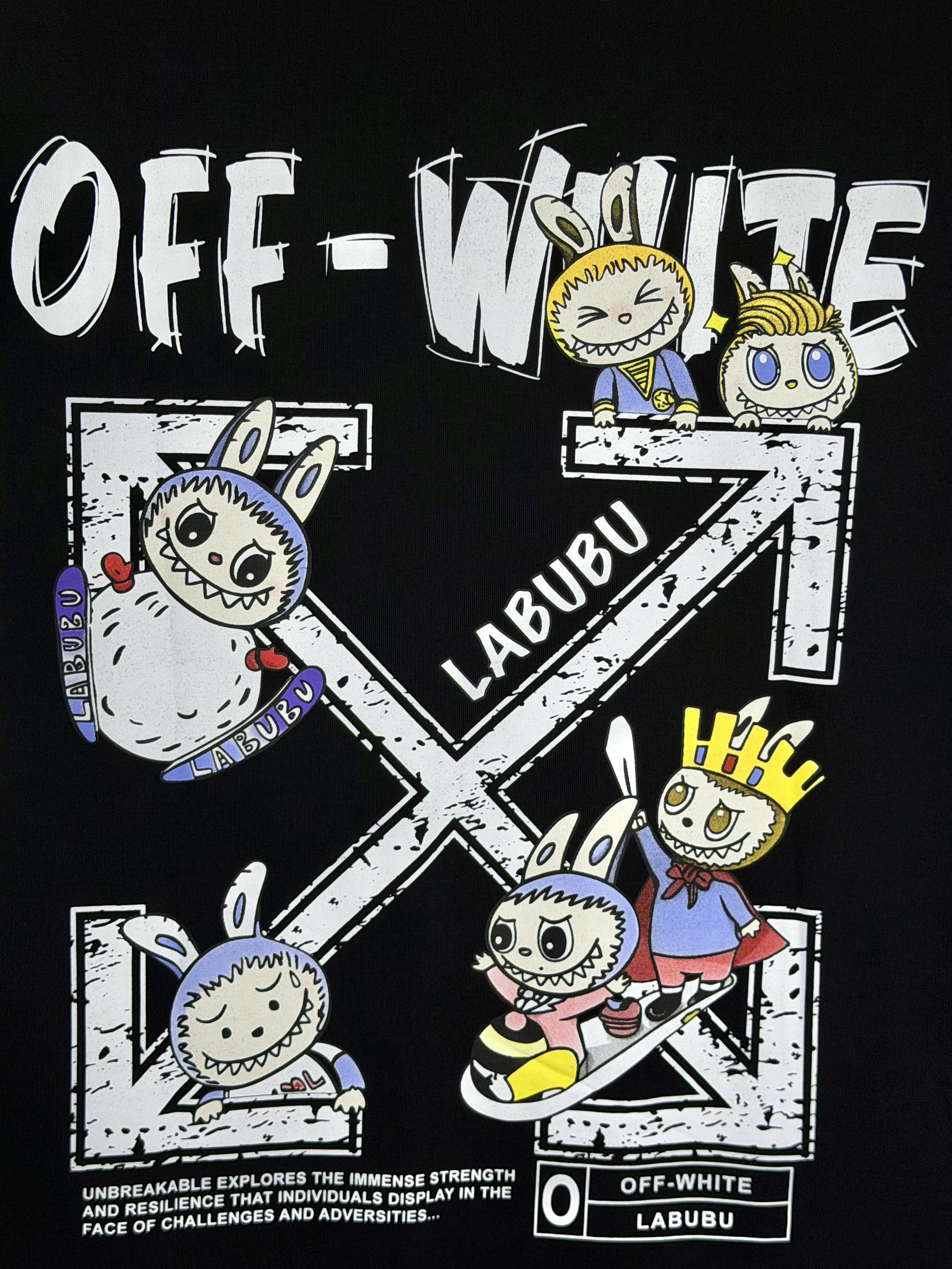 Playera 100% Algodón Off White Cuello Redondo