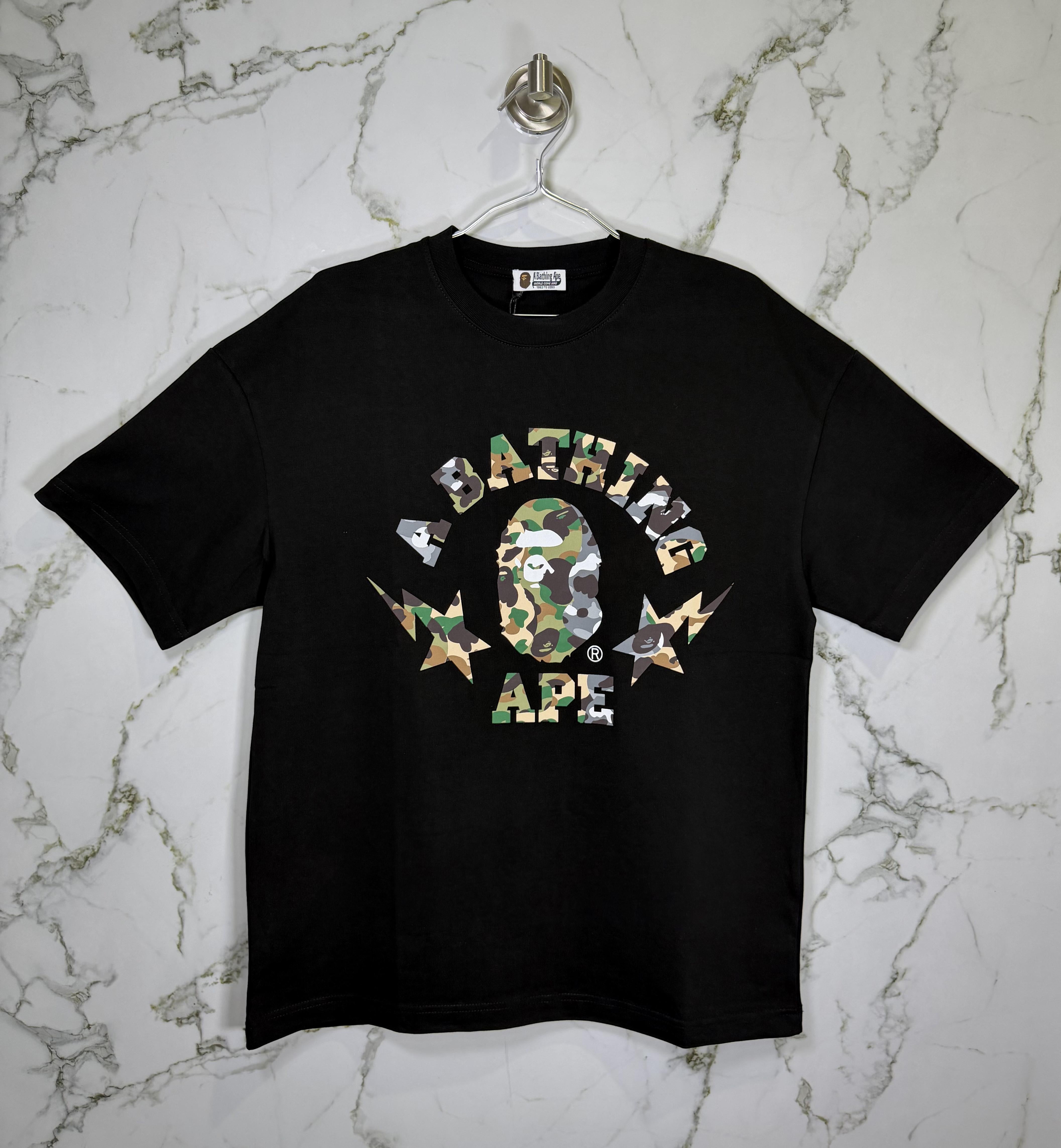 Playera 100% Algodón BAPE Cuello Redondo