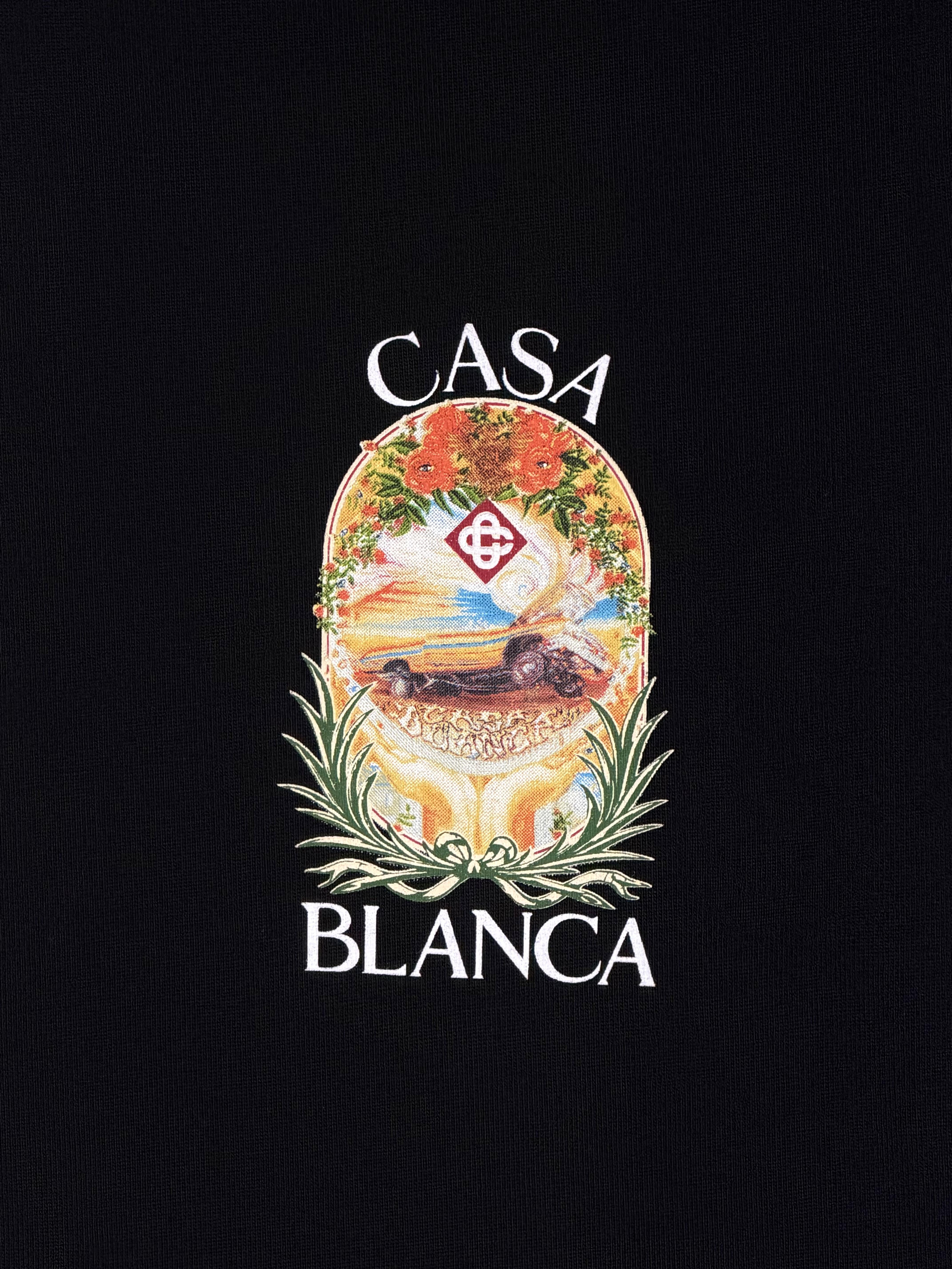 Playera 100% Algodón Casa Blanca Cuello Redondo