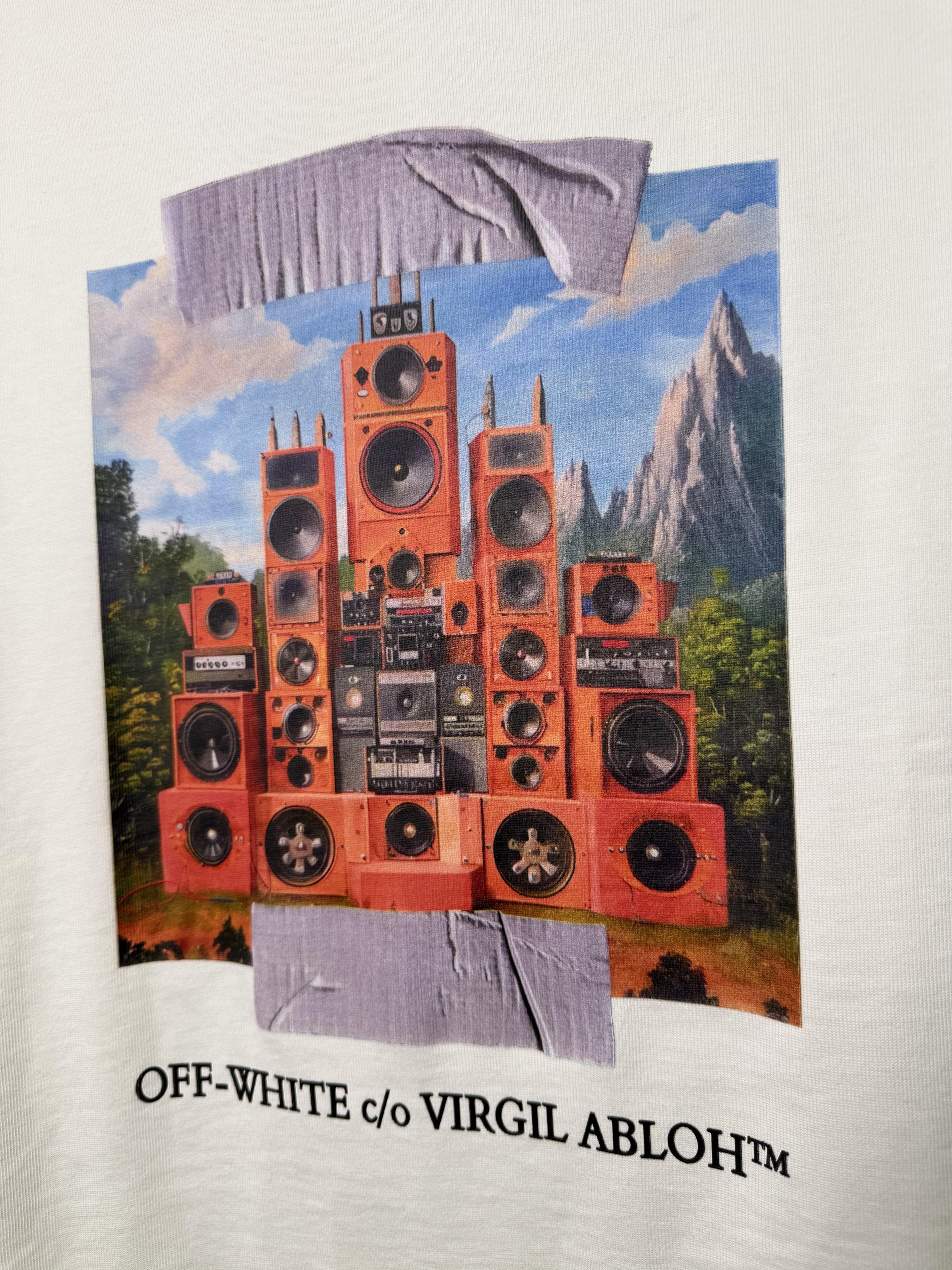 Playera Calidad Alta Off White Cuello Redondo