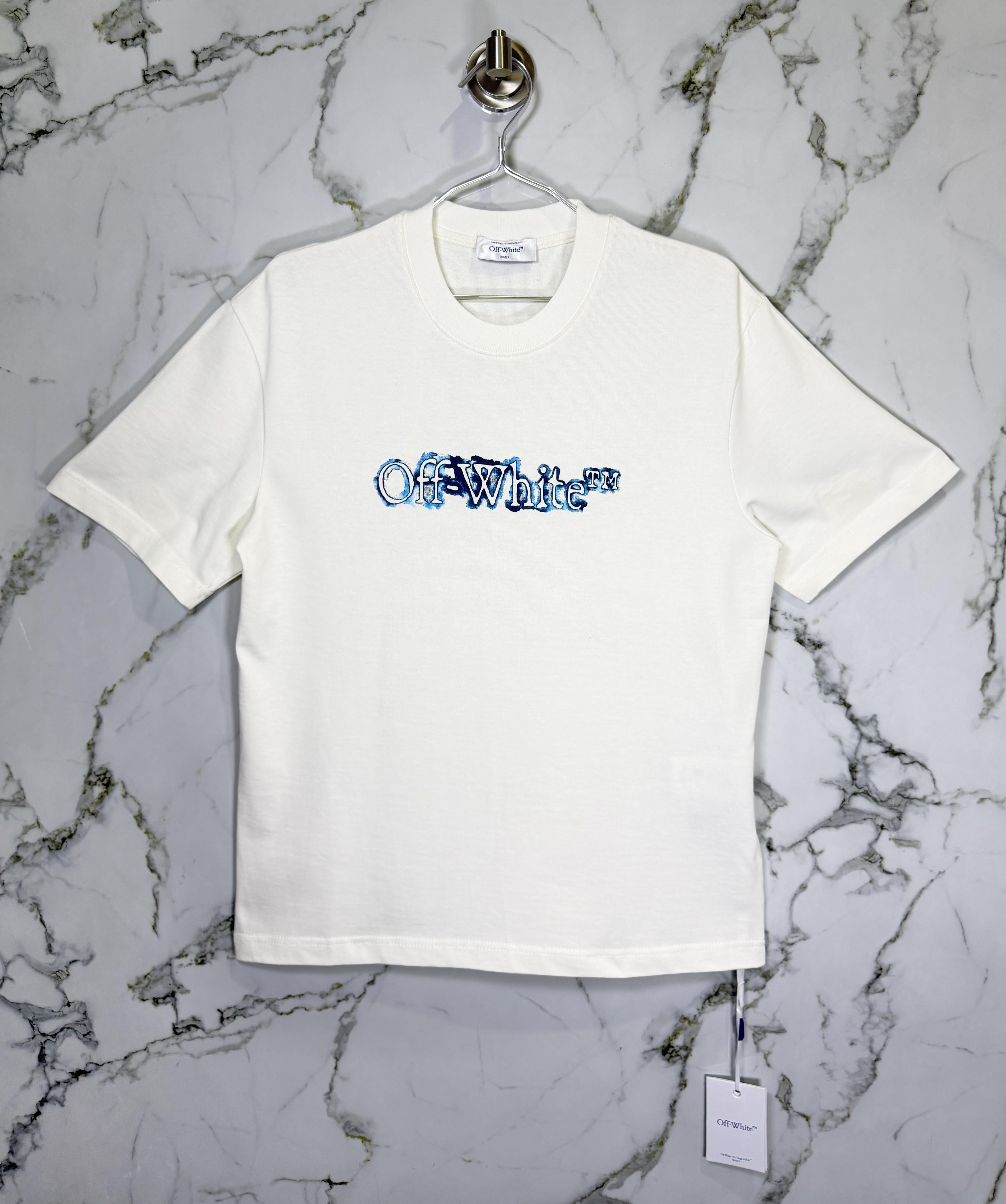 Playera 100% Algodón Off White Cuello Redondo